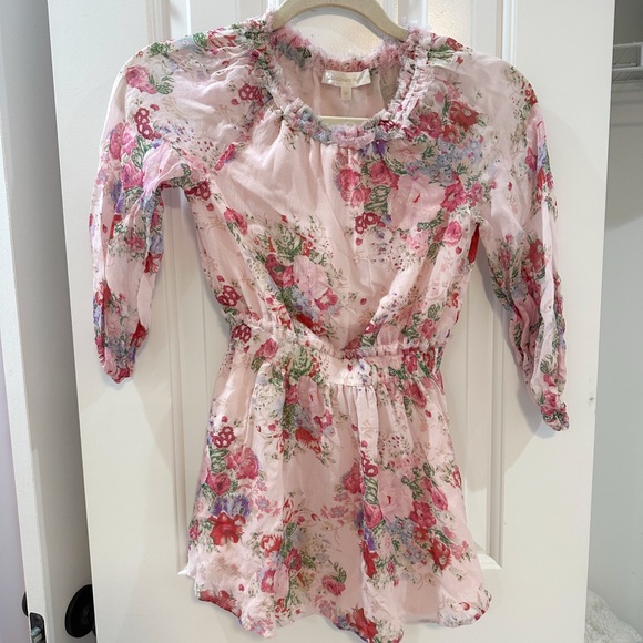 LoveShackFancy Other - LoveShackFancy Pink Puff Sleeve Sundress